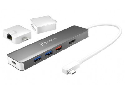 Док-станция j5create USB-C Modular Multi-Adapter with 2 Kit (JCD375)