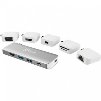 Док-станция j5create ULTRADRIVE Kit USB-C Multi-Display Modular Dock (JCD389)