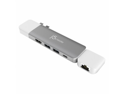 Док-станция j5create ULTRADRIVE Kit USB-C Multi-Display Modular Dock (JCD389)