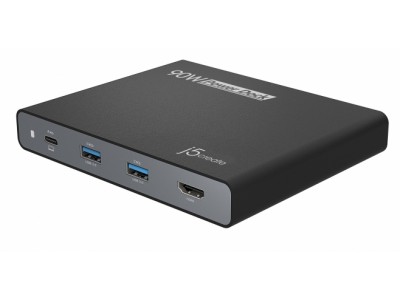 Док-станция j5create 90W Built-in USB-C Travel Dock (JCDP392)