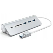 USB-хаб Satechi Aluminum USB 3.0 Hub & Card Reader (ST-3HCRS)