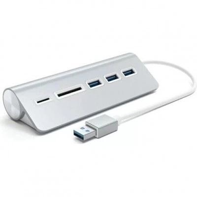 USB-хаб Satechi Aluminum USB 3.0 Hub & Card Reader (ST-3HCRS) USB-хаб Satechi Aluminum USB 3.0 Hub & Card Reader (ST-3HCRS)