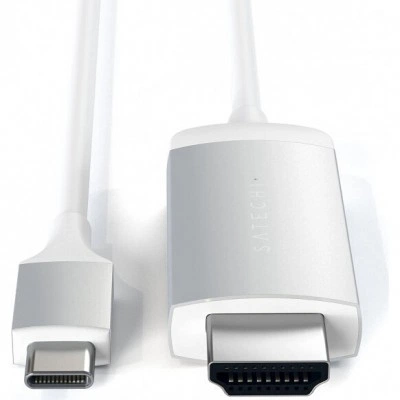 Кабель Satechi Type-C to 4K HDMI Cable Silver (ST-CHDMIS) Кабель Satechi Type-C to 4K HDMI Cable Silver (ST-CHDMIS)