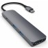 Док-станция Satechi Slim Aluminum Type-C Multi-Port Adapter with Type-C Charging Port Grey (ST-CMAM)