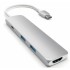 Док-станция Satechi Slim Aluminum Type-C Multi-Port Adapter with Type-C Charging Port Silver (ST-CMAS) Док-станция Satechi Slim Aluminum Type-C Multi-Port Adapter with Type-C Charging Port Silver (ST-CMAS)
