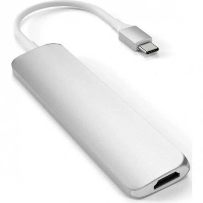 Док-станция Satechi Type-C Slim Multiport Adapter V2 Silver (ST-SCMA2S) Док-станция Satechi Type-C Slim Multiport Adapter V2 Silver (ST-SCMA2S)
