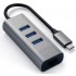 Адаптер Satechi Type-C 2-in-1 USB 3.0 Aluminum 3 Port Hub and Ethernet Port Grey (ST-TC2N1USB31AM)