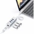 Адаптер Satechi Type-C 2-in-1 USB 3.0 Aluminum 3 Port Hub and Ethernet Port Silver (ST-TC2N1USB31AS)