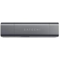 Адаптер Satechi Aluminum Type-C USB 3.0 and Micro/SD Card Reader Grey (ST-TCCRAM)