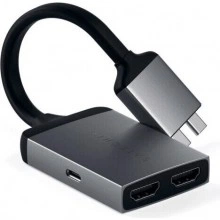 Адаптер Satechi Type-C Dual HDMI Adapter Grey (ST-TCDHAM)