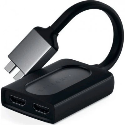 Адаптер Satechi Type-C Dual HDMI Adapter Grey (ST-TCDHAM) Адаптер Satechi Type-C Dual HDMI Adapter Grey (ST-TCDHAM)