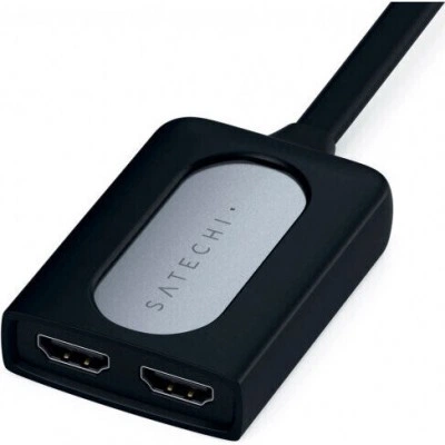 Адаптер Satechi Type-C Dual HDMI Adapter Grey (ST-TCDHAM) Адаптер Satechi Type-C Dual HDMI Adapter Grey (ST-TCDHAM)