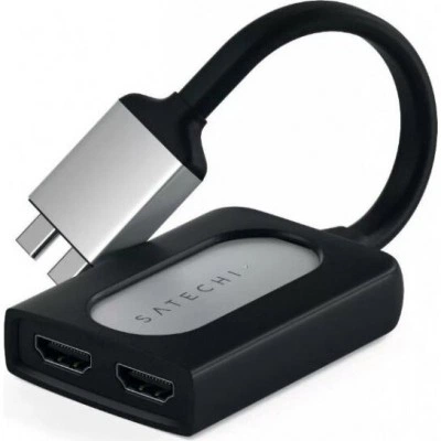 Адаптер Satechi Type-C Dual HDMI Adapter Silver (ST-TCDHAS) Адаптер Satechi Type-C Dual HDMI Adapter Silver (ST-TCDHAS)