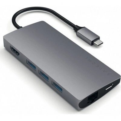 Док-станция Satechi Type-C Multi-Port Adapter 4K with Ethernet V2 Grey (ST-TCMA2M) Док-станция Satechi Type-C Multi-Port Adapter 4K with Ethernet V2 Grey (ST-TCMA2M)