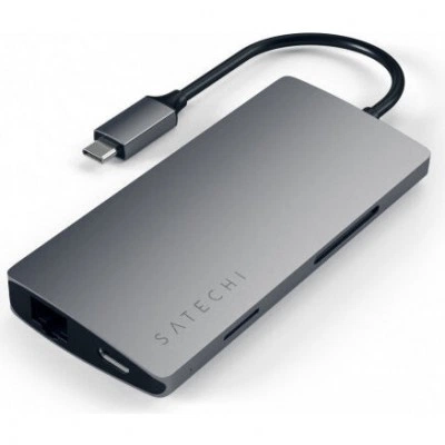 Док-станция Satechi Type-C Multi-Port Adapter 4K with Ethernet V2 Grey (ST-TCMA2M) Док-станция Satechi Type-C Multi-Port Adapter 4K with Ethernet V2 Grey (ST-TCMA2M)