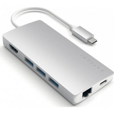 Док-станция Satechi Type-C Multi-Port Adapter 4K with Ethernet V2 Silver (ST-TCMA2S) Док-станция Satechi Type-C Multi-Port Adapter 4K with Ethernet V2 Silver (ST-TCMA2S)