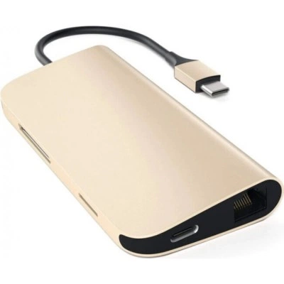 Док-станция Satechi Type-C Multi-Port Adapter 4K with Ethernet Gold (ST-TCMAG) Док-станция Satechi Type-C Multi-Port Adapter 4K with Ethernet Gold (ST-TCMAG)