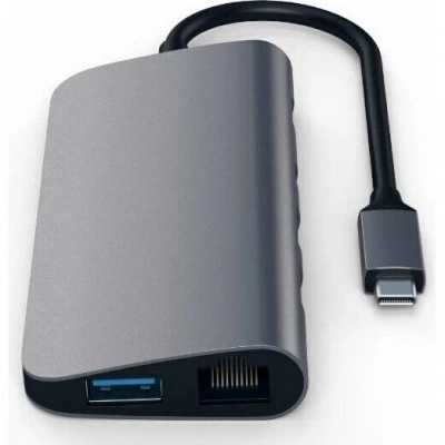 Док-станция Satechi Aluminum Type-C Multimedia Adapter Grey (ST-TCMM8PAM) Док-станция Satechi Aluminum Type-C Multimedia Adapter Grey (ST-TCMM8PAM)