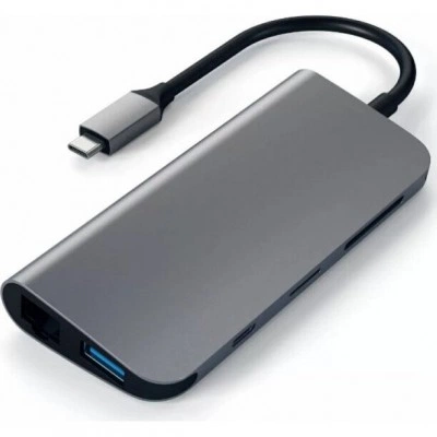 Док-станция Satechi Aluminum Type-C Multimedia Adapter Grey (ST-TCMM8PAM) Док-станция Satechi Aluminum Type-C Multimedia Adapter Grey (ST-TCMM8PAM)