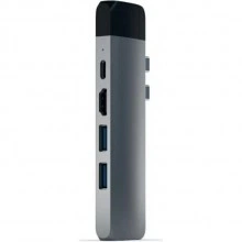 Док-станция Satechi Aluminum Type-C Pro Hub Adapter with Ethernet & 4K HDMI Grey (ST-TCPHEM)