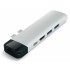 Док-станция Satechi Aluminum Type-C Pro Hub Adapter with Ethernet & 4K HDMI Silver (ST-TCPHES)