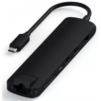 Док-станция Satechi Type-C Slim Multiport with Ethernet Adapter Black (ST-UCSMA3K)