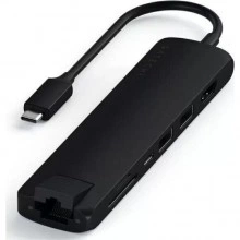 Док-станция Satechi Type-C Slim Multiport with Ethernet Adapter Black (ST-UCSMA3K)