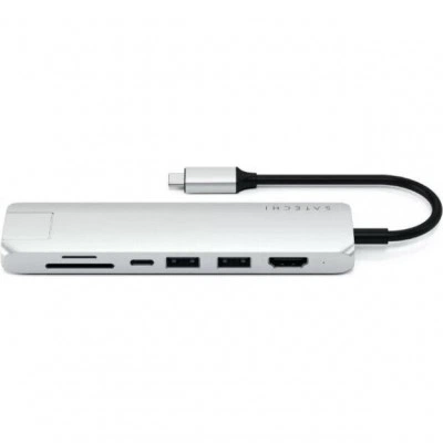 Док-станция Satechi Type-C Slim Multiport with Ethernet Adapter Silver (ST-UCSMA3S) Док-станция Satechi Type-C Slim Multiport with Ethernet Adapter Silver (ST-UCSMA3S)
