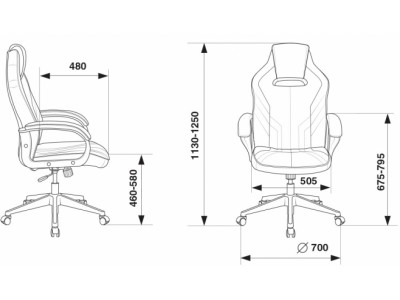 Кресло Zombie Viking 3 Aero черный/красный (VIKING-3-AERO-RED)